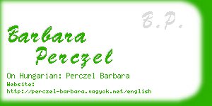 barbara perczel business card